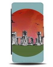 Stone Henge Flip Wallet Case