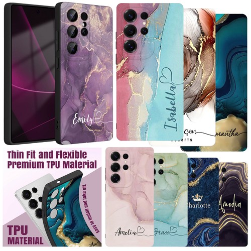 Personalised marble phone case - marble,